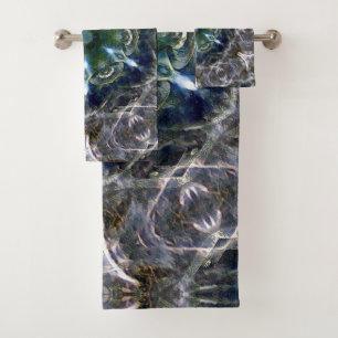Folk Mandala Bath Towel Set