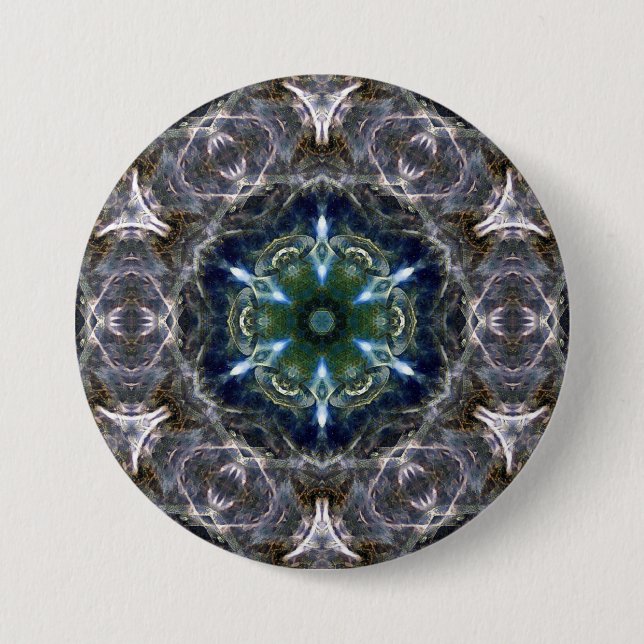 Folk Mandala  Button (Front)