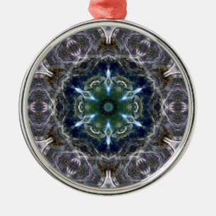 Folk Mandala Ceramic Ornament