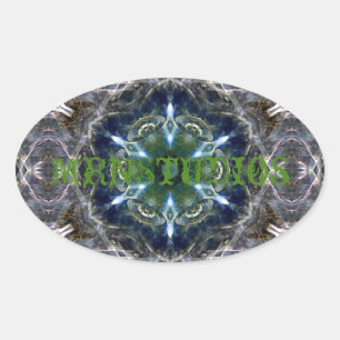 Folk Mandala  Classic Round Sticker