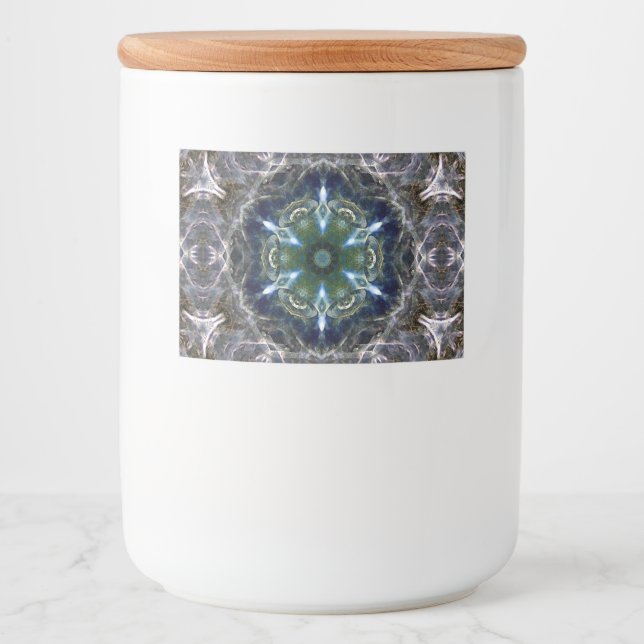 Folk Mandala Étiquette de vin (Devant)