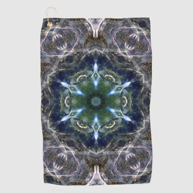 Folk Mandala  Golf Towel (Front)