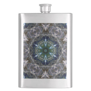 Folk Mandala  Hip Flask