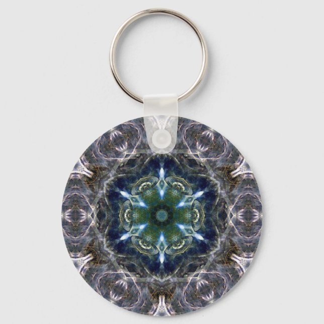 Folk Mandala  Keychain (Front)