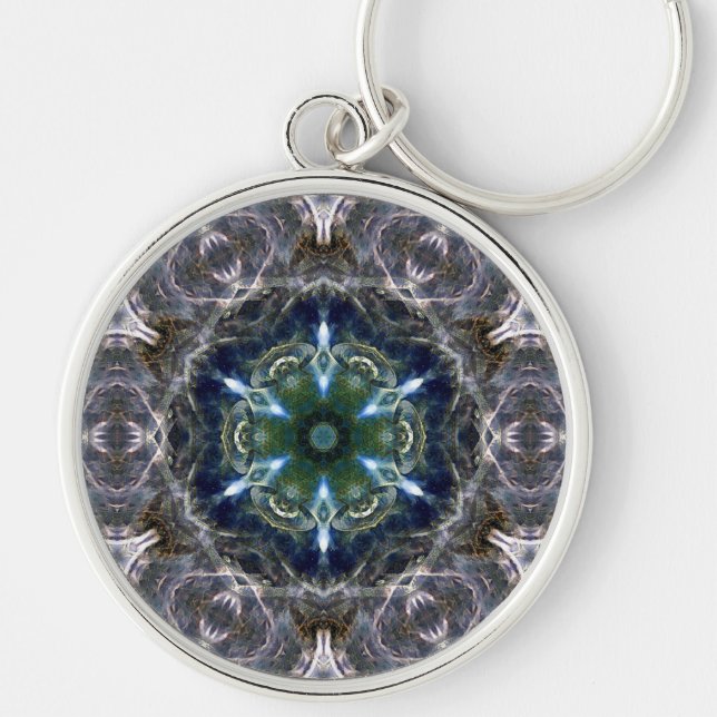 Folk Mandala  Keychain (Front)