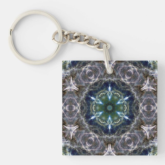 Folk Mandala  Keychain (Front)