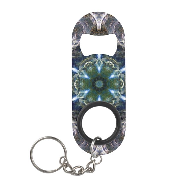 Folk Mandala  Keychain Bottle Opener (Front)
