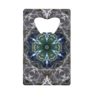 Folk Mandala  Keychain Bottle Opener Credit Card Bottle Opener