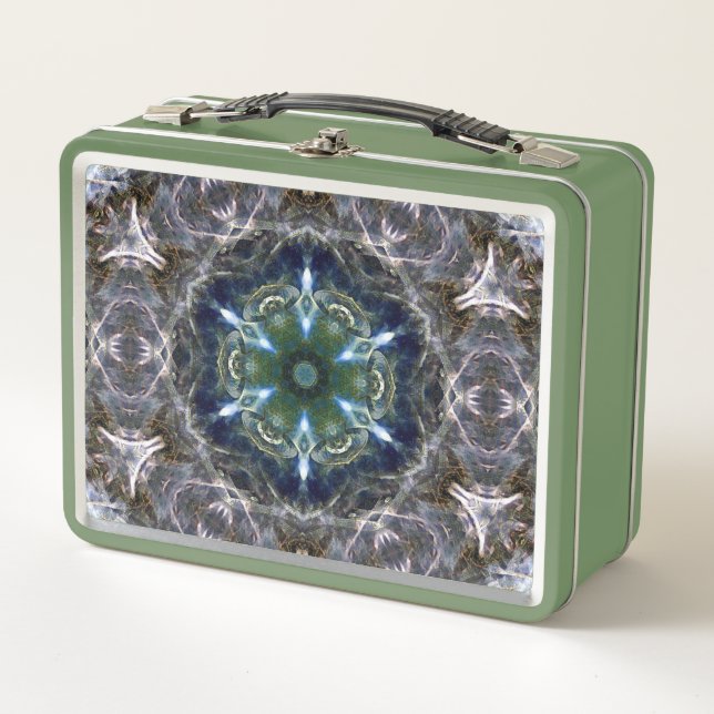 Folk Mandala  Metal Lunch Box (Front)