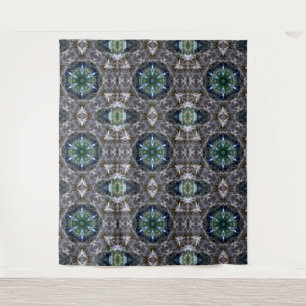 Folk Mandala  Tapestry