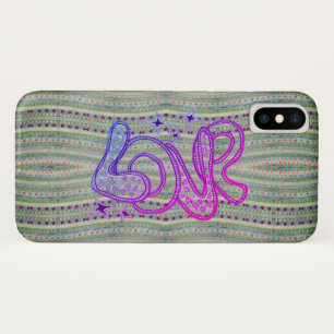 Folk Psychedelic Pretty Hearts Love Case-Mate iPhone Case