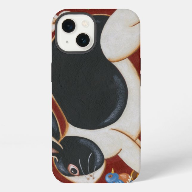 Folk Rabbit iPhone Case (Back)