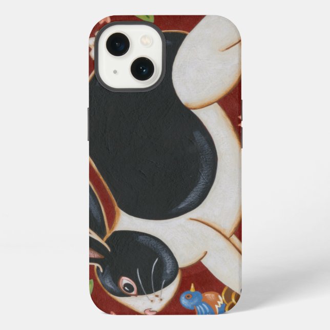 Folk Rabbit iPhone Case (Back)