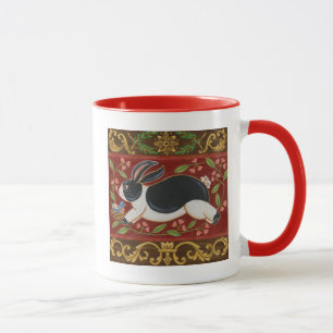 Folk Rabbit Mug