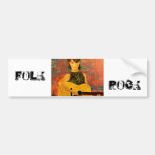 Folk Rock Bumper Sticker