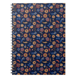 Folk Rustic Floral Notebook