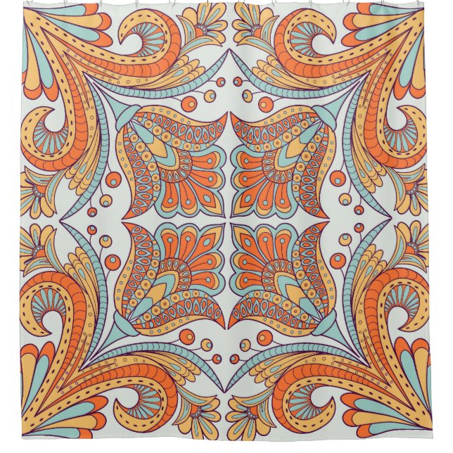 Folk style, floral design pattern. (Front)