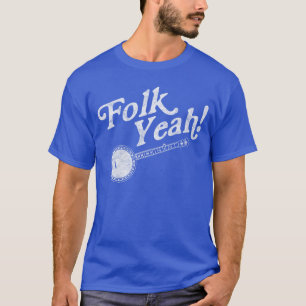 Folk Yeah Retro Funny Banjo Acoustic Music retro b T-Shirt