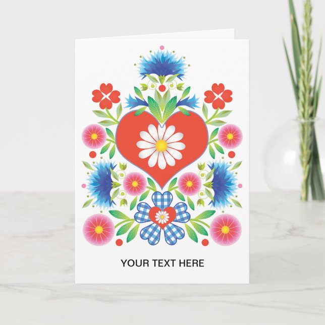 Folkfest Greeting Card (Front)
