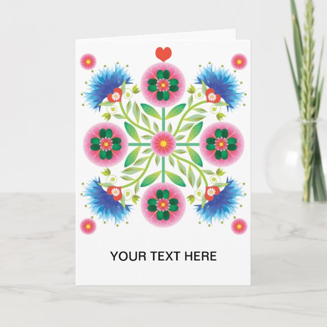Folkfest Greeting Card (Front)