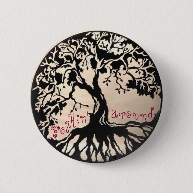 Folkin' Around 2 Inch Round Button (Front)