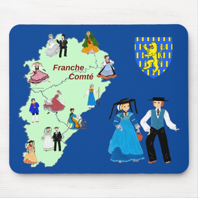 Folklore de Franche-Comté, France Mouse Pad (Front)