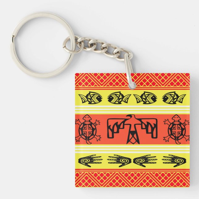 Folklore design keychain (Front)