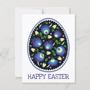 🐥🐰 Folklore Happy Easter flat Card