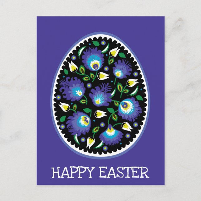 Folklore Happy Easter Postcard (Front)