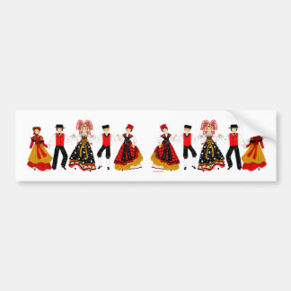 Folklore of Alsace, France Bumper Sticker