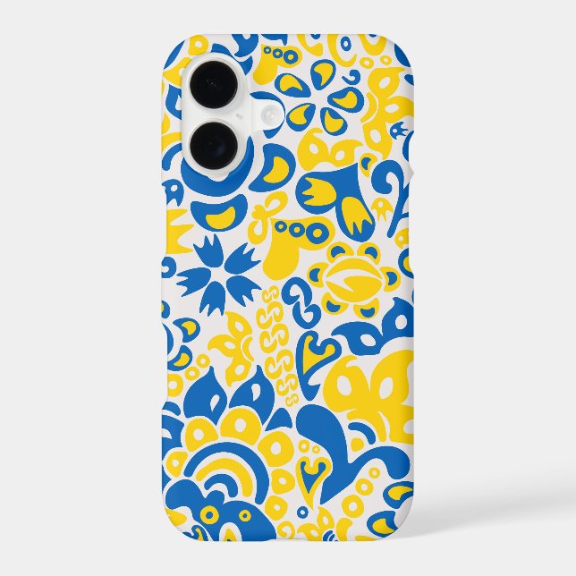 Folklore pattern with Ukrainian flag colours (Back)