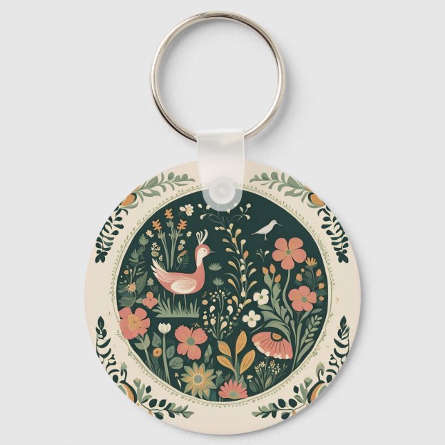 Folklore Spring Keychain (Front)