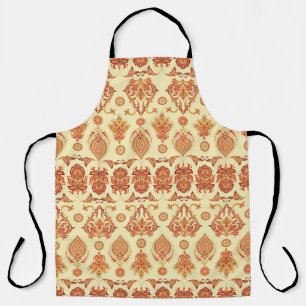 Folkloric Batik Floral Ethnic Pattern Apron