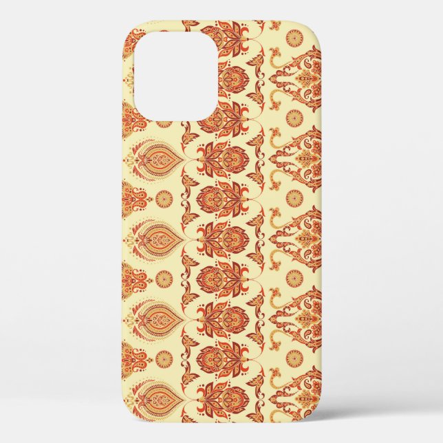Folkloric Batik Floral Ethnic Pattern Case-Mate iPhone Case (Back)
