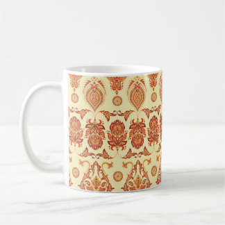 Folkloric Batik Floral Ethnic Pattern Coffee Mug
