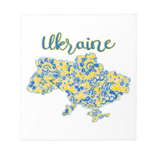 Folkloric pattern and Ukraine typography   Notepad