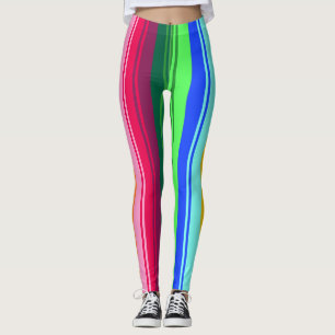 Folkloristic patterns abstraction leggings