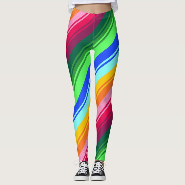 Folkloristic patterns abstraction leggings (Front)