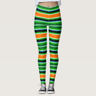 Folkloristic patterns abstraction leggings