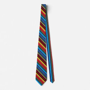 Folkloristic patterns abstraction tie