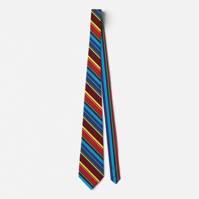 Folkloristic patterns abstraction tie (Front)