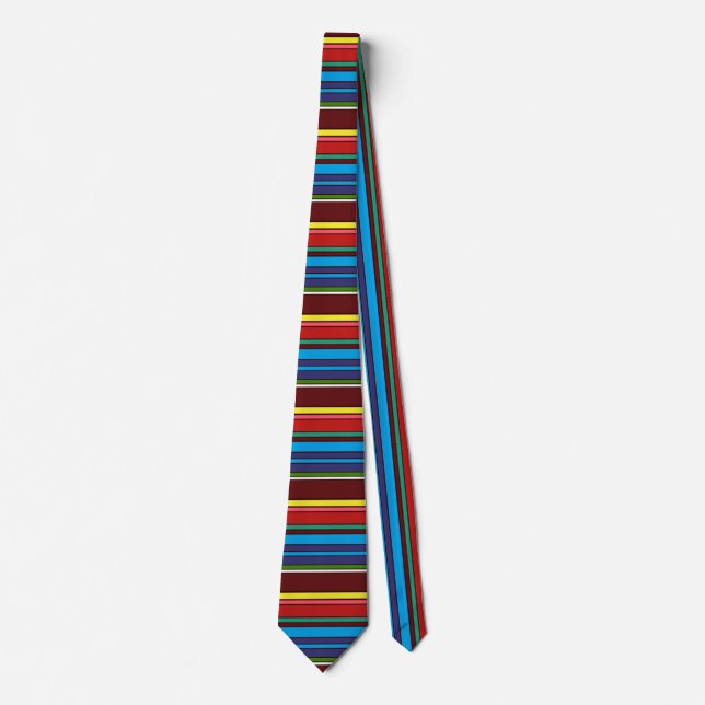 Folkloristic patterns abstraction tie (Front)