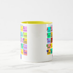 FOLKS OF LETTERS Two-Tone COFFEE MUG