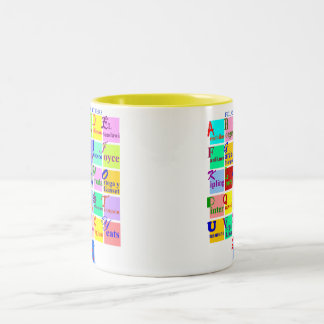 FOLKS OF LETTERS Two-Tone COFFEE MUG