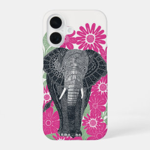 folksy elephant pink iPhone 16 case