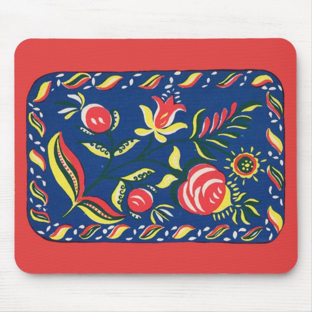 folky Pennsylvania Dutch motif Mouse Pad (Front)