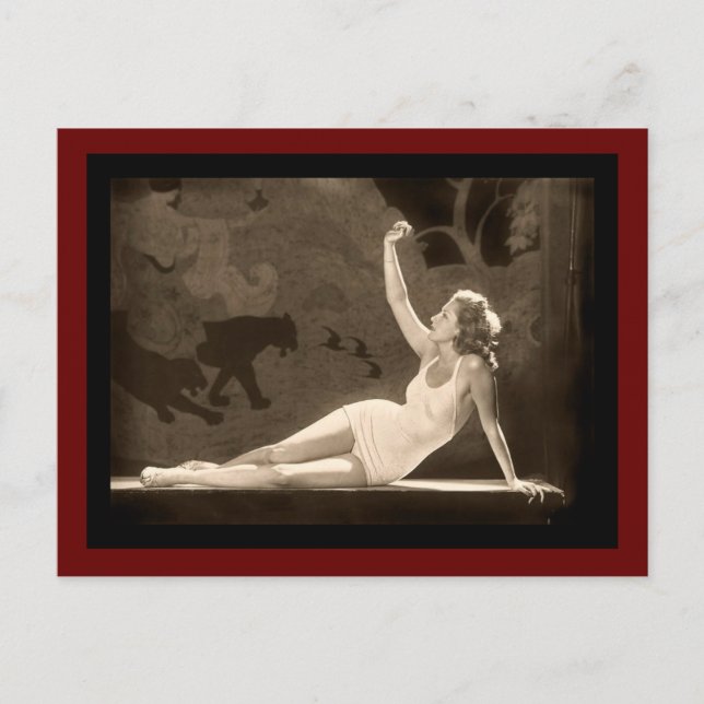 Follies Swimsuit Girl Postcard (Front)