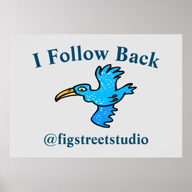 Follow Back Blue Bird, Poster (Front)