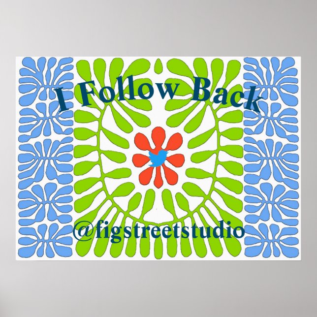 Follow Back Blue Bird, Poster (Front)