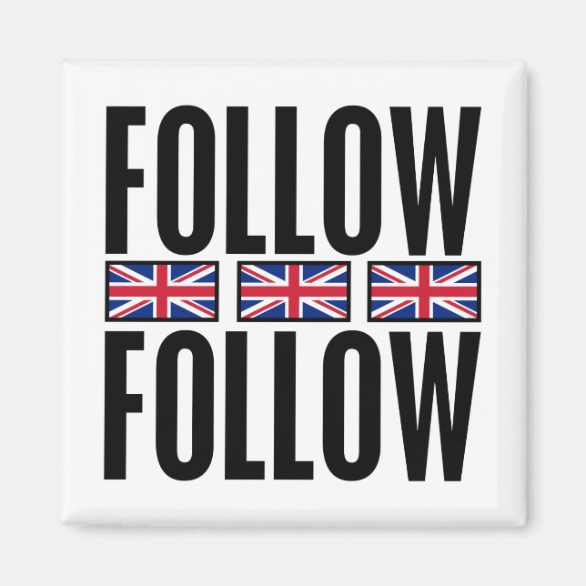 Follow Follow, 3 Flags Magnet (Front)